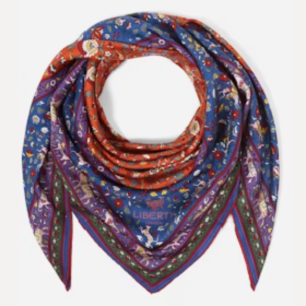 Liberty Imran 90 x 90 Silk Twill Scarf
